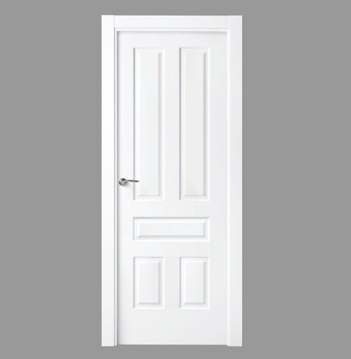 Puertas lacadas de color blanco